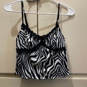 Zebra crop top